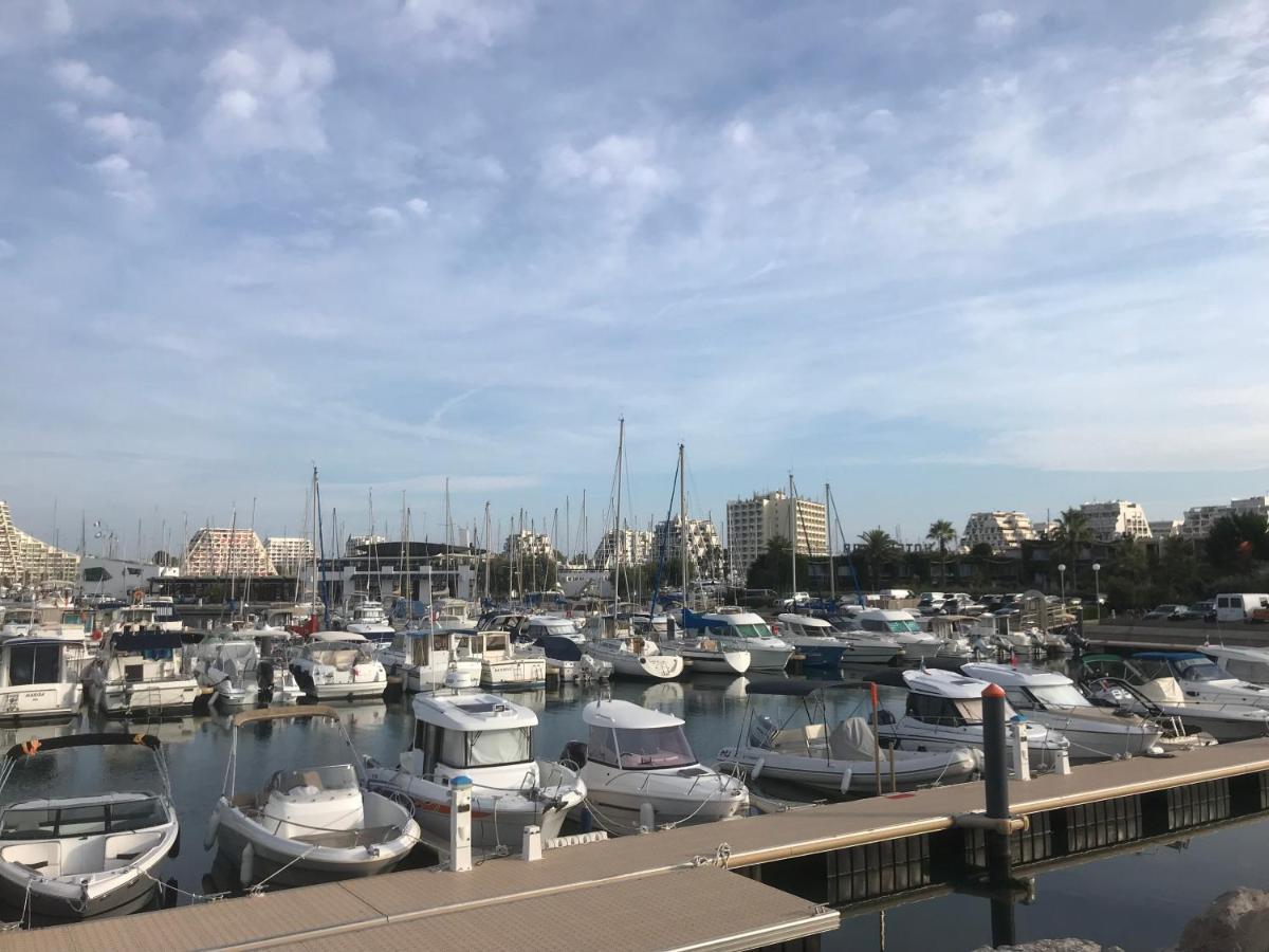 Studio 2-3 Pers Parking Clim Vue Port Et Mer La Grande-Motte Exterior photo